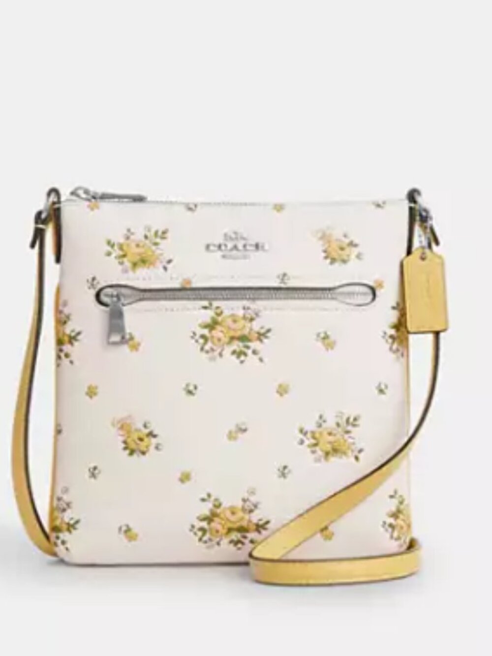 Coach Mini Rowan File Bag with Floral Print